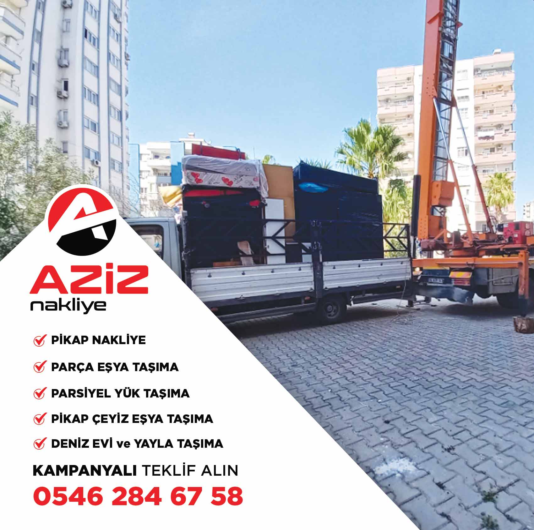 Adana Pikap Nakliye - Aziz Nakliye