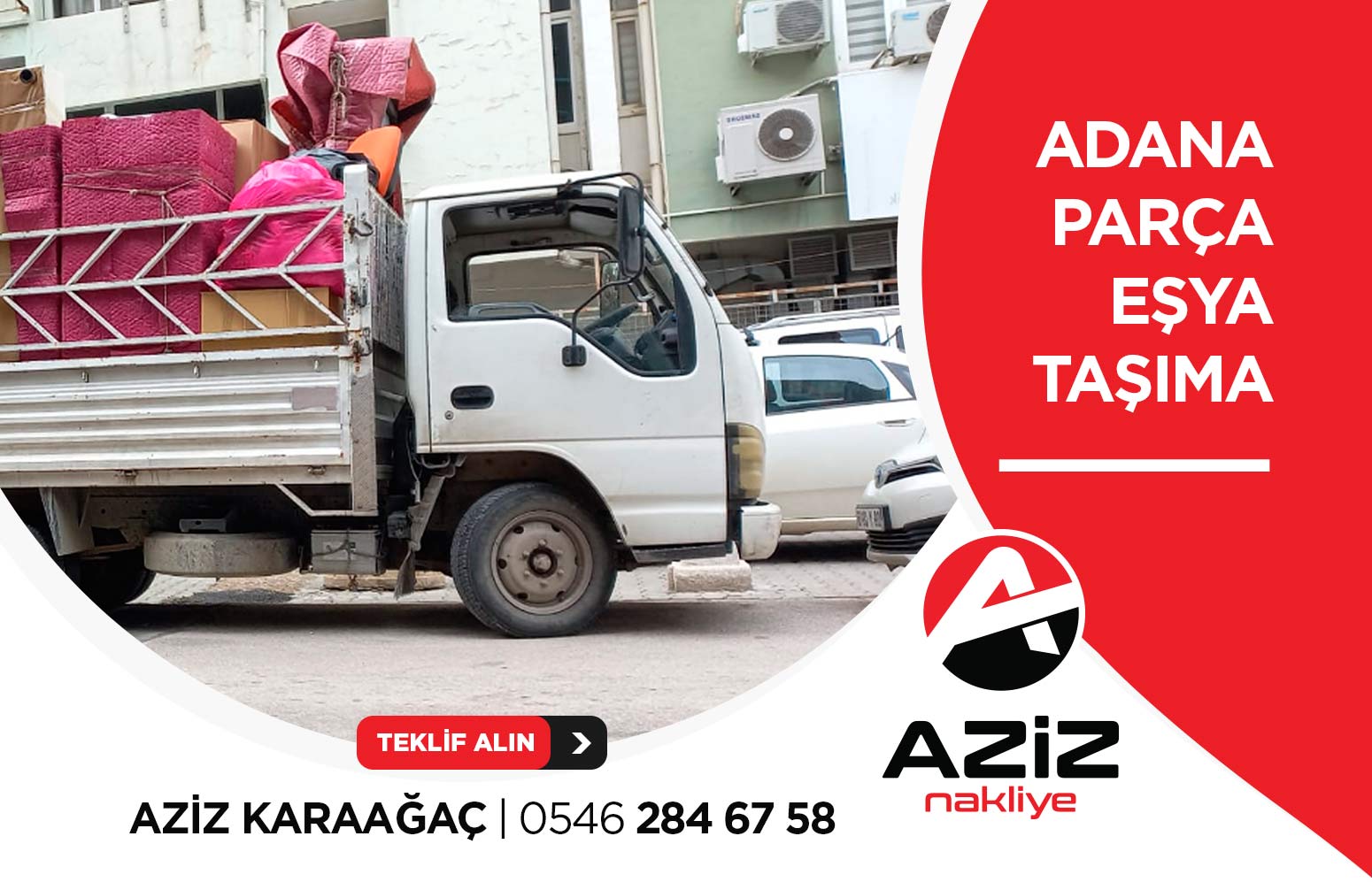 Adana Pikap Nakliye - Aziz Nakliye