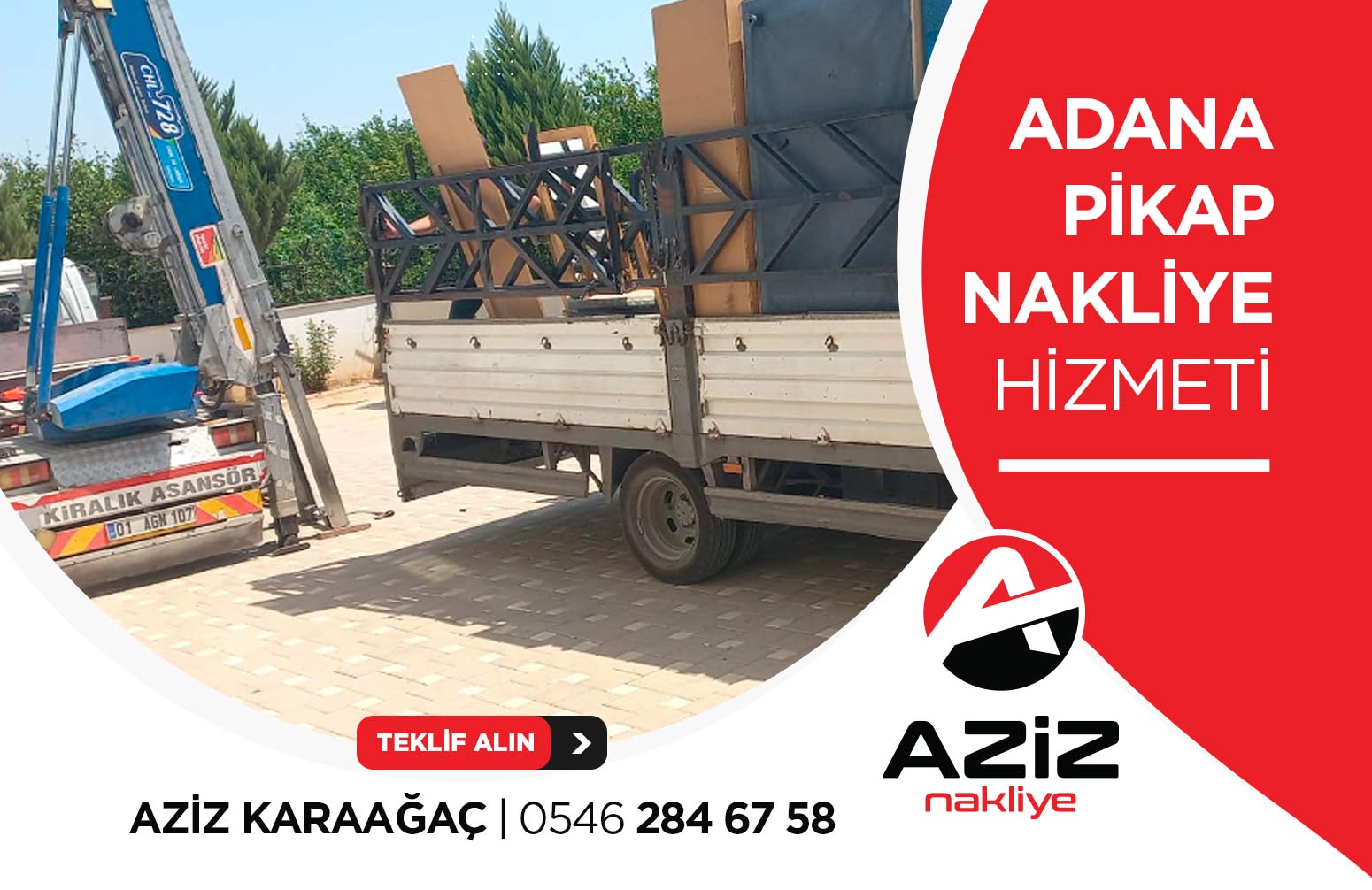 Adana Pikap Nakliye - Aziz Nakliye