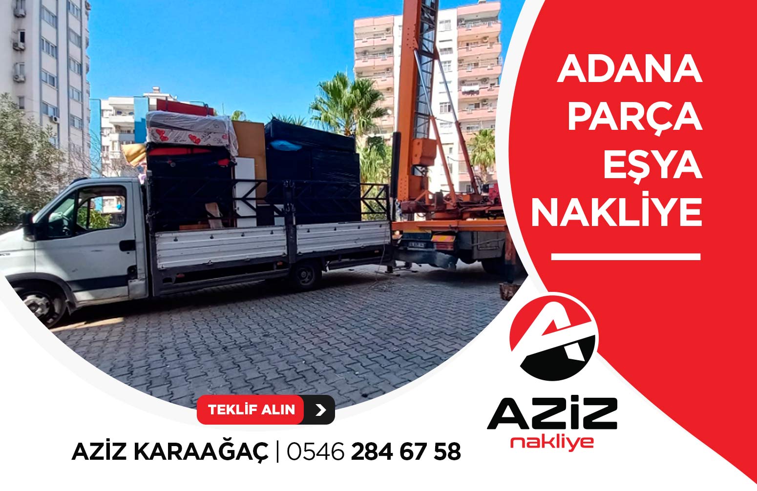Adana Pikap Nakliye - Aziz Nakliye